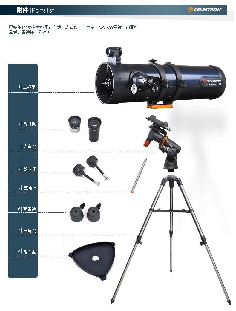 celestron astromaster 130EQ spare parts