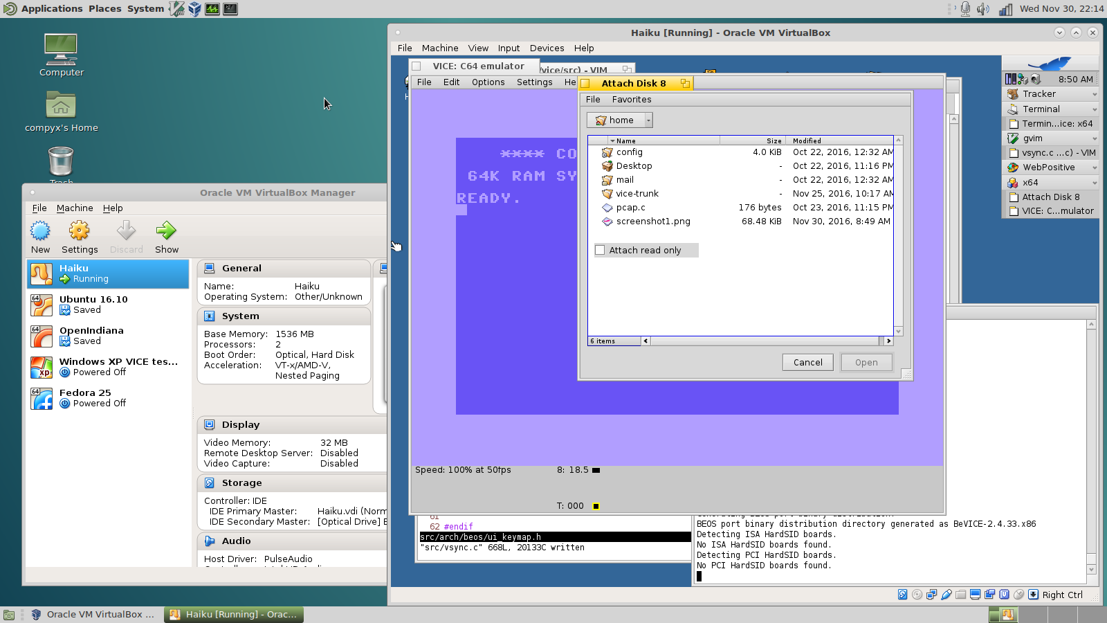 BeOS attach image bug