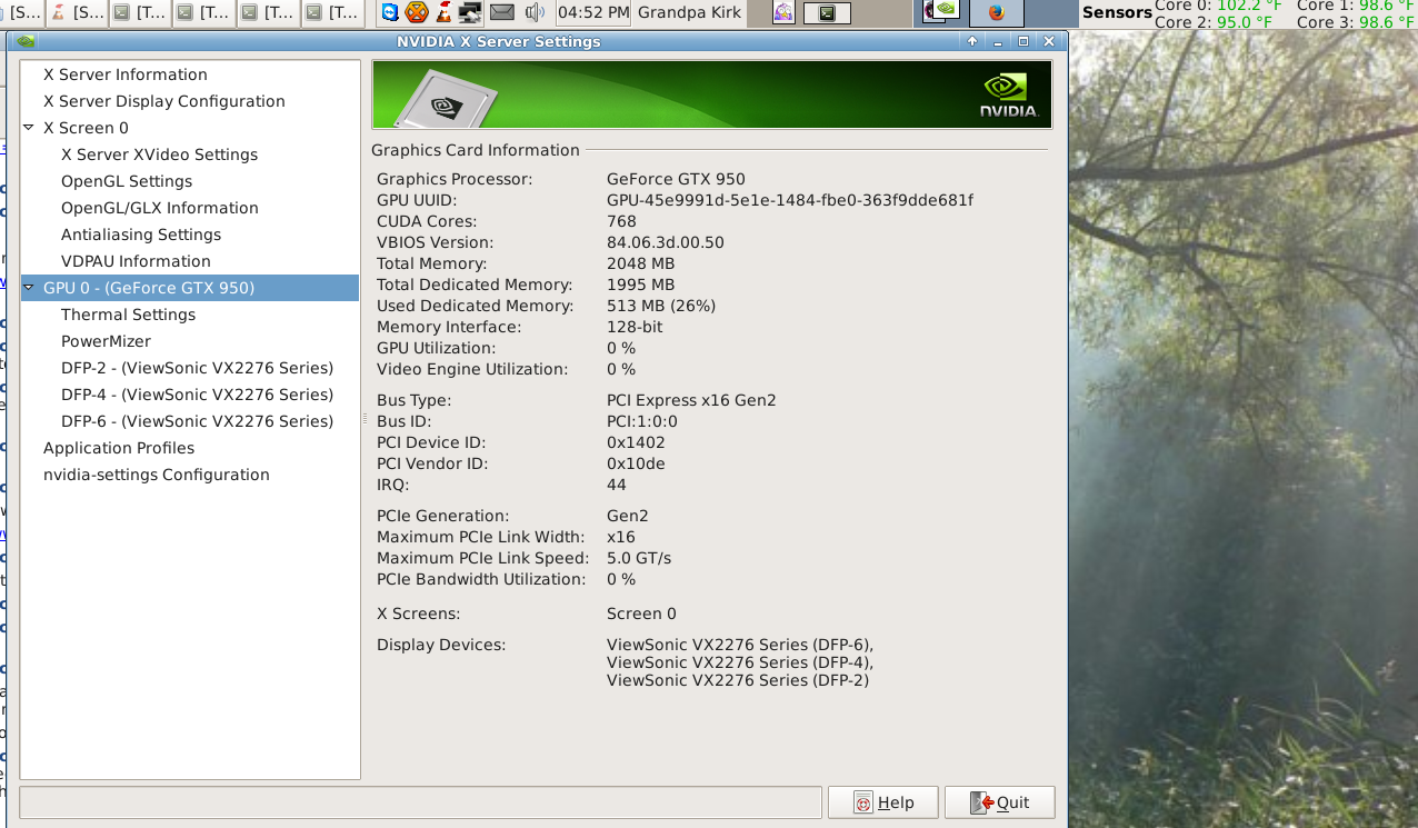 my nvidia setup