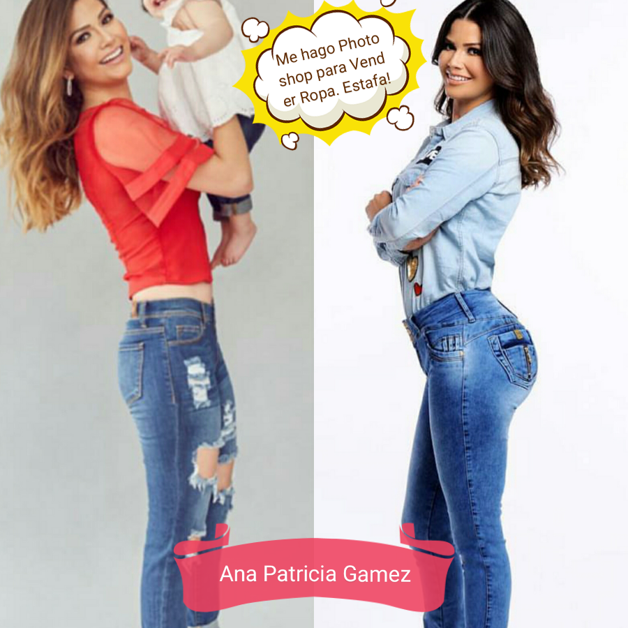 Ana Patricia Gamez estafa a su publico vendiendo Jeans levanta cola