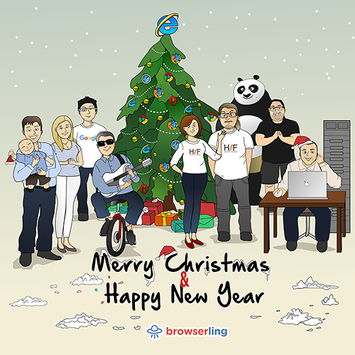 Happy Holidays Joke - Web Developer Comic