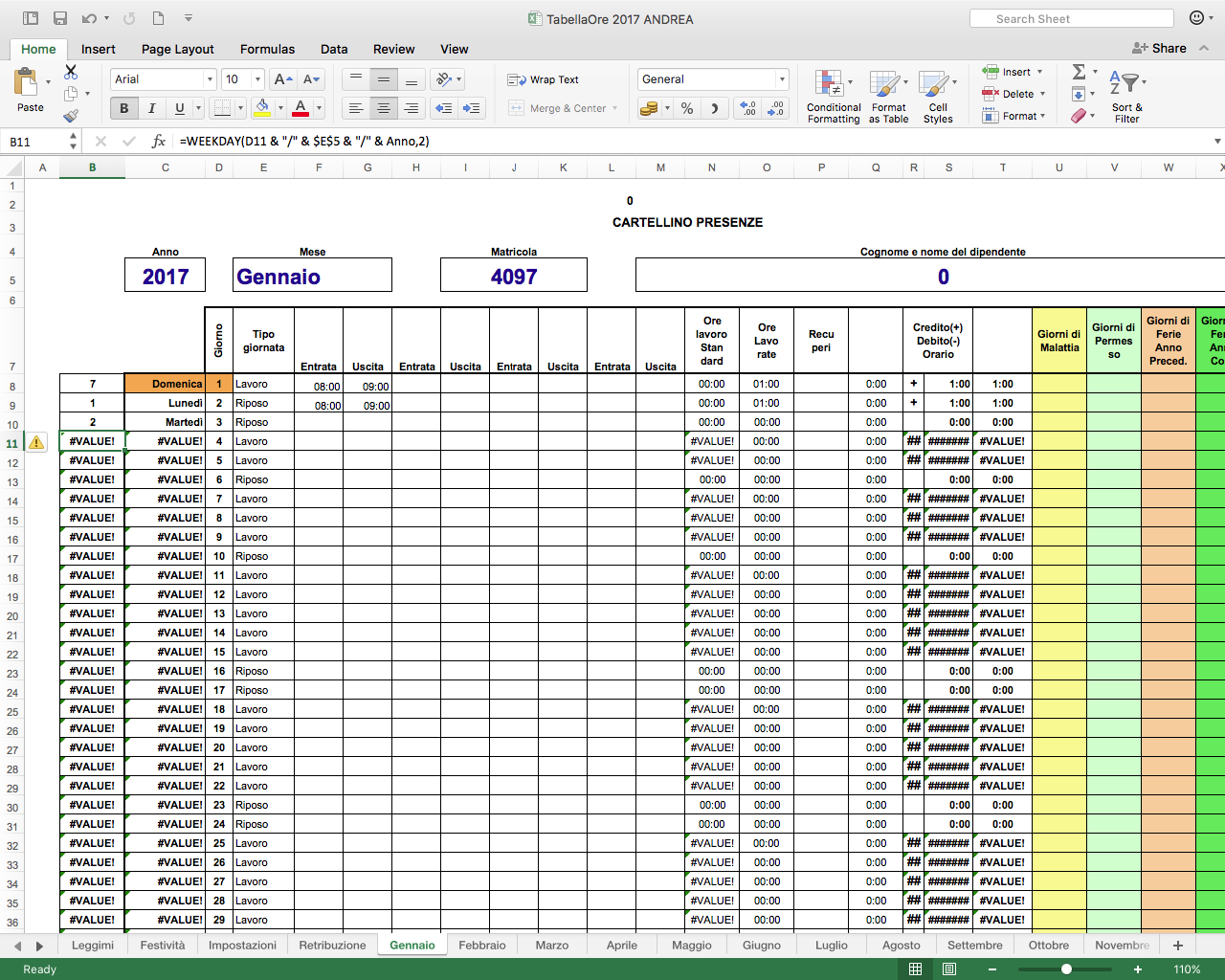 Excel Screenshot