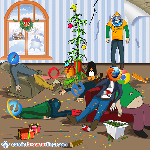 After New Year's Party Joke - Web Developer Comic
