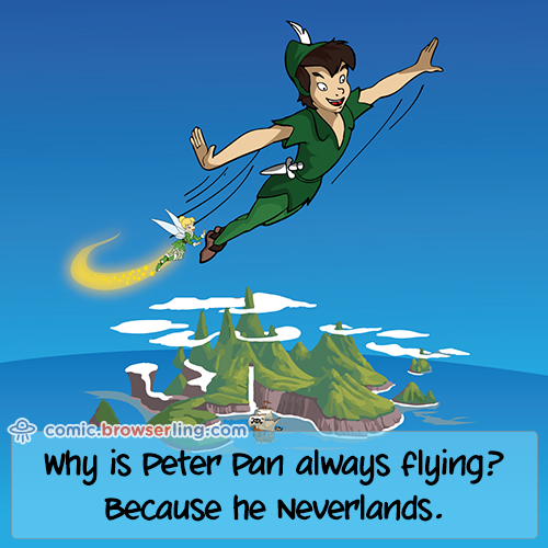 Peter Pan Joke - Web Developer Comic
