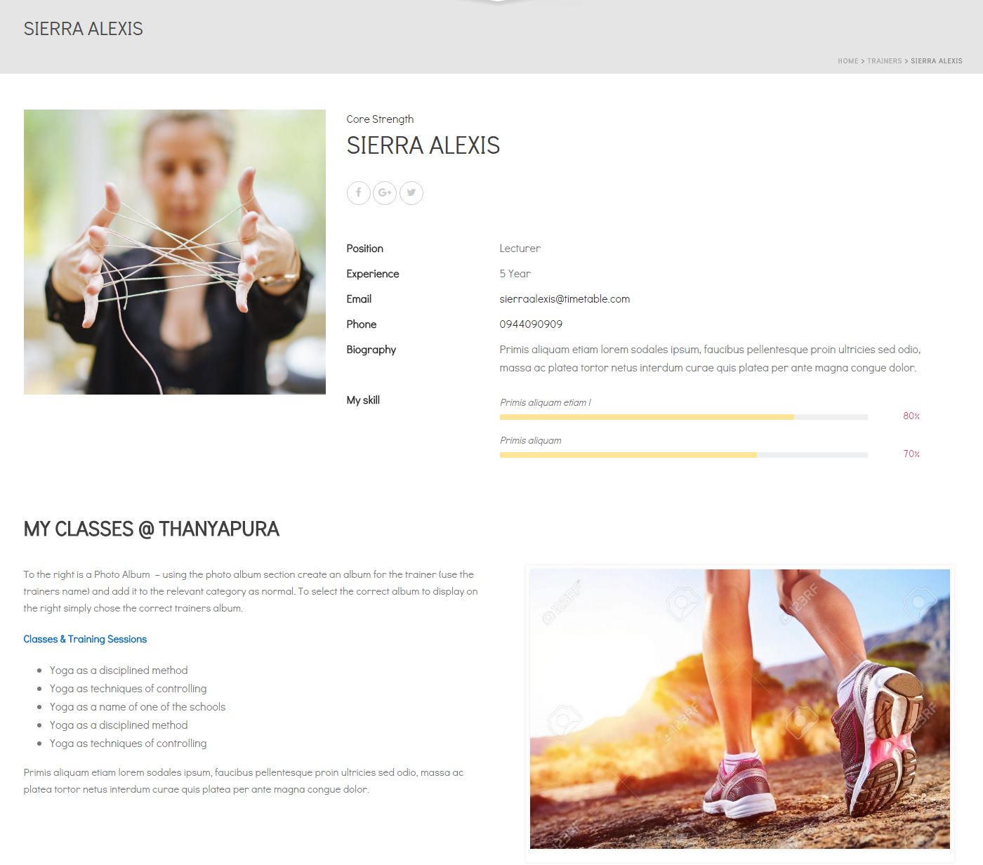 Teacher Page - from Dev. Site