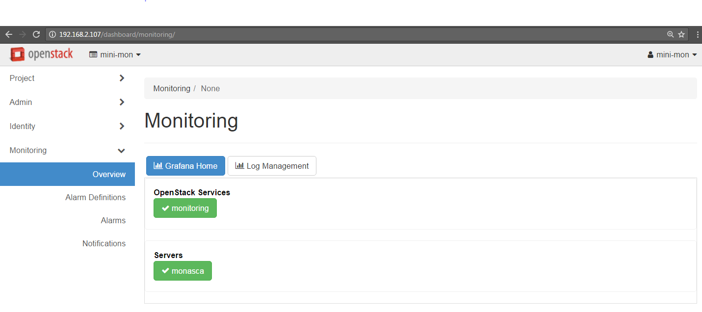 monitoring overview
