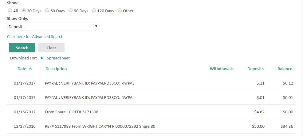 Paypal Evidence