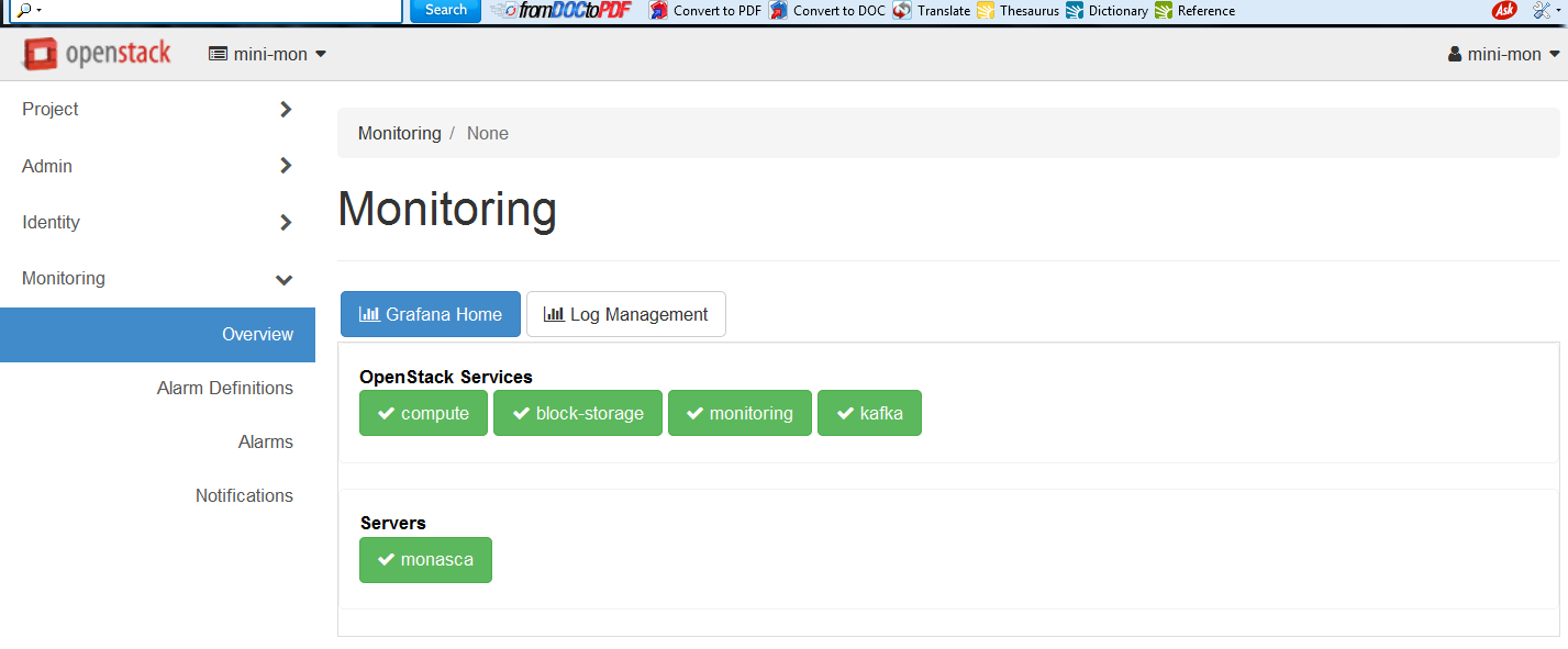 Actually, I stopped all nova and cinder services. Now I didn't see any change in the monitoring tab