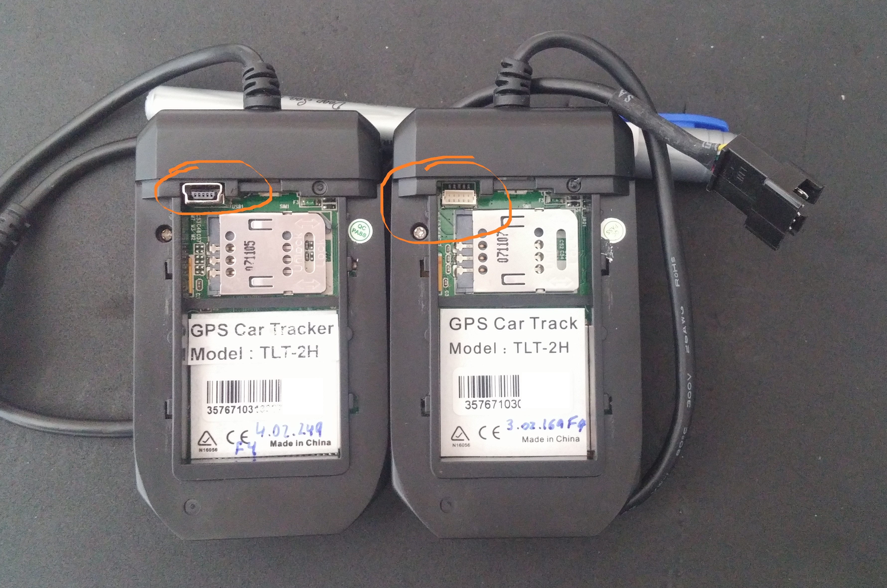 GPS TLT-2H Serial Connectors