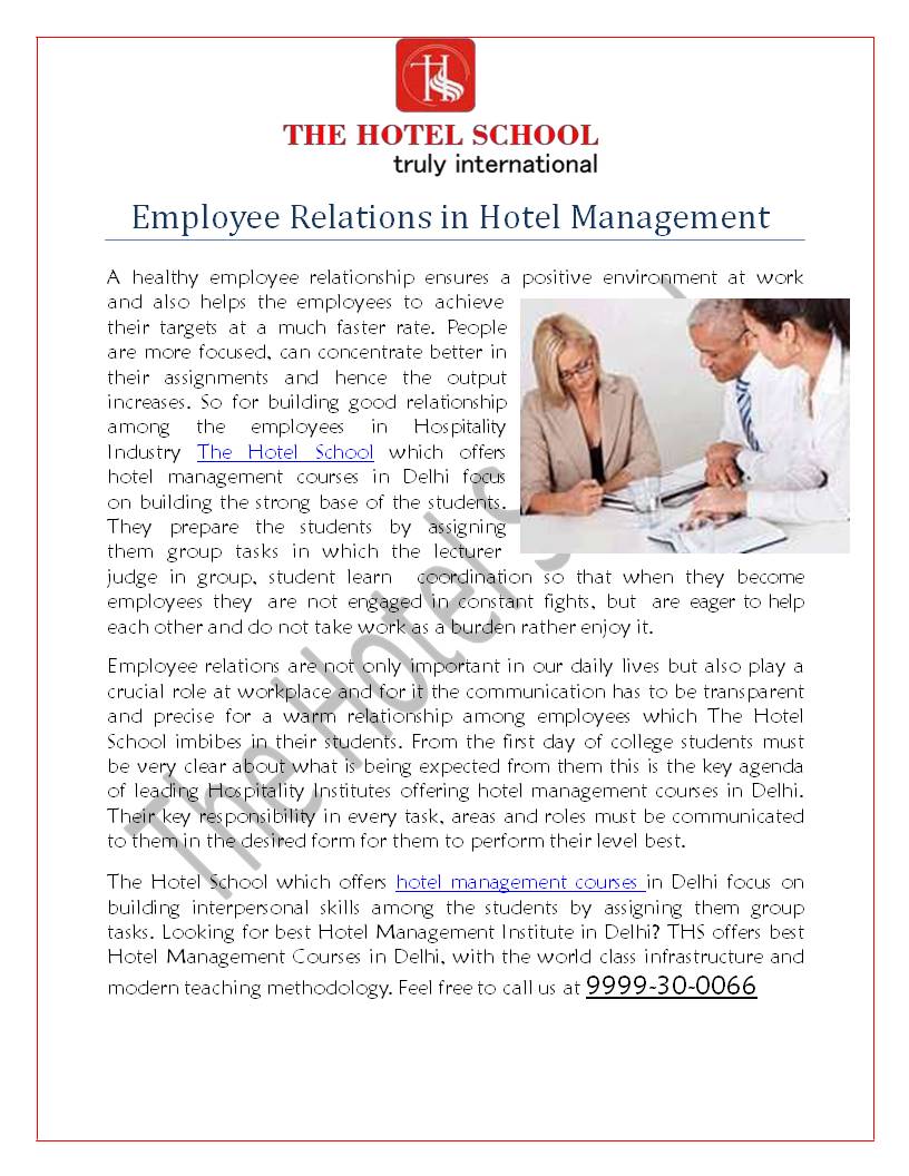 Hotel Management Courses
