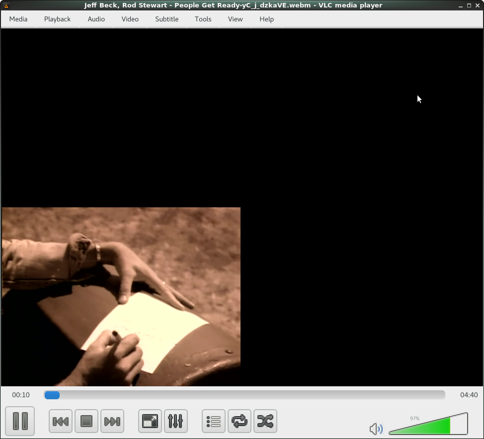 vlc display problem