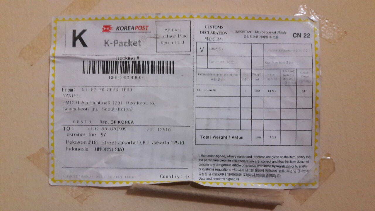Proof of Purchase KOREANMALL TWICE