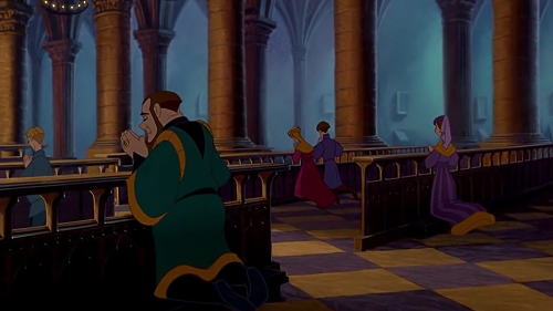 kneelers in Hunchback of Notre Dame