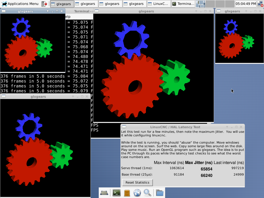 LinuxCNC Screenshot