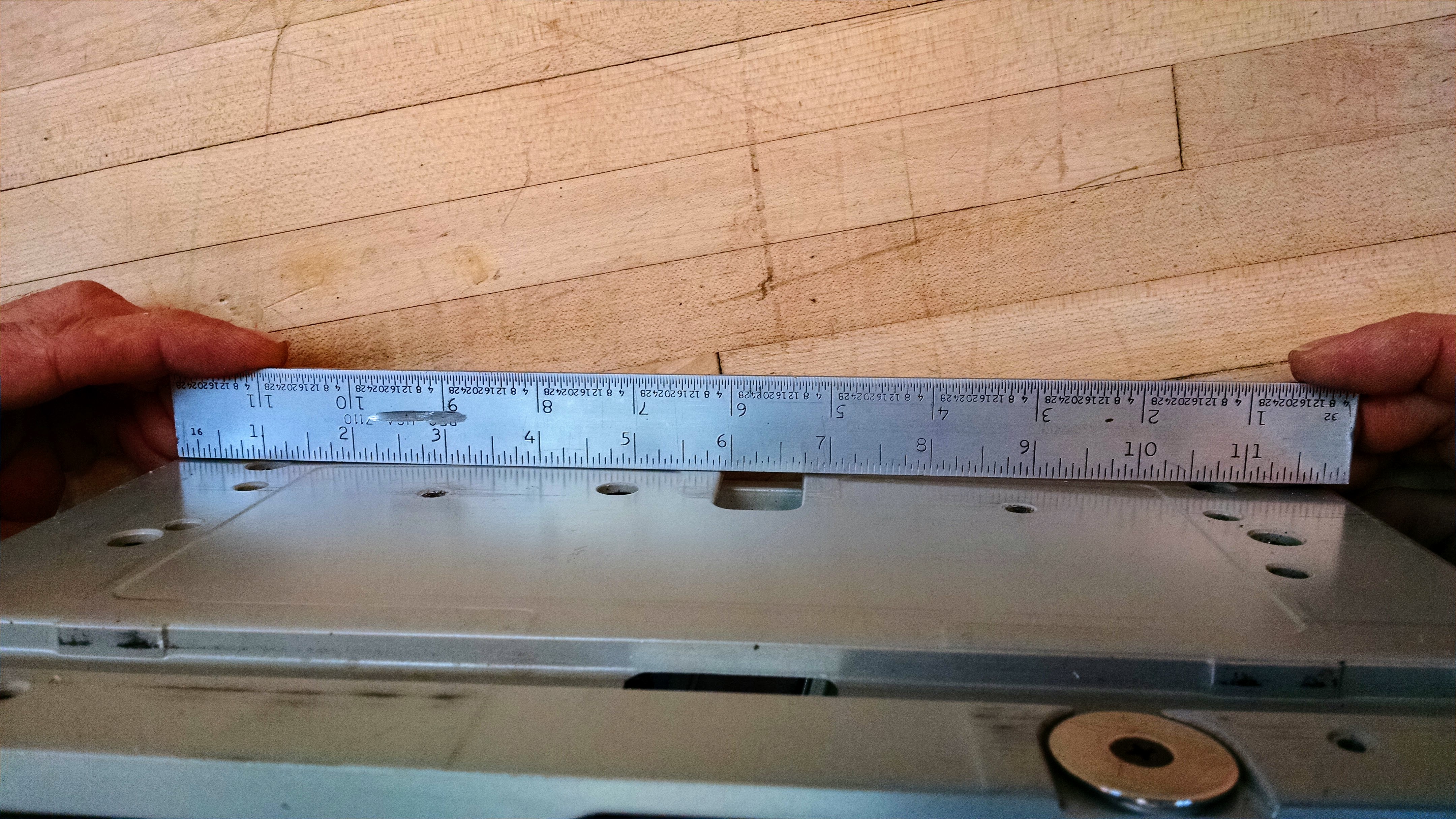 Makita track sander bowed out