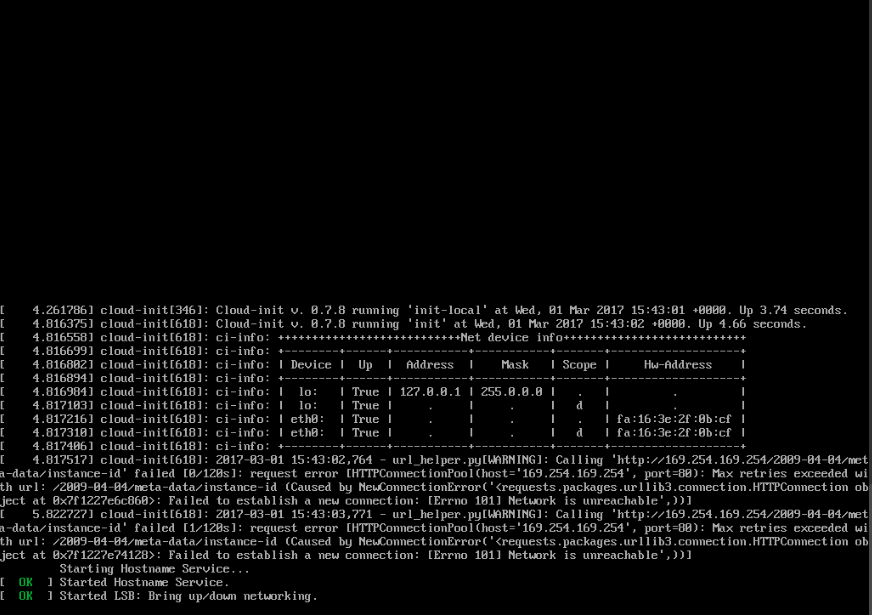 metadata service error
