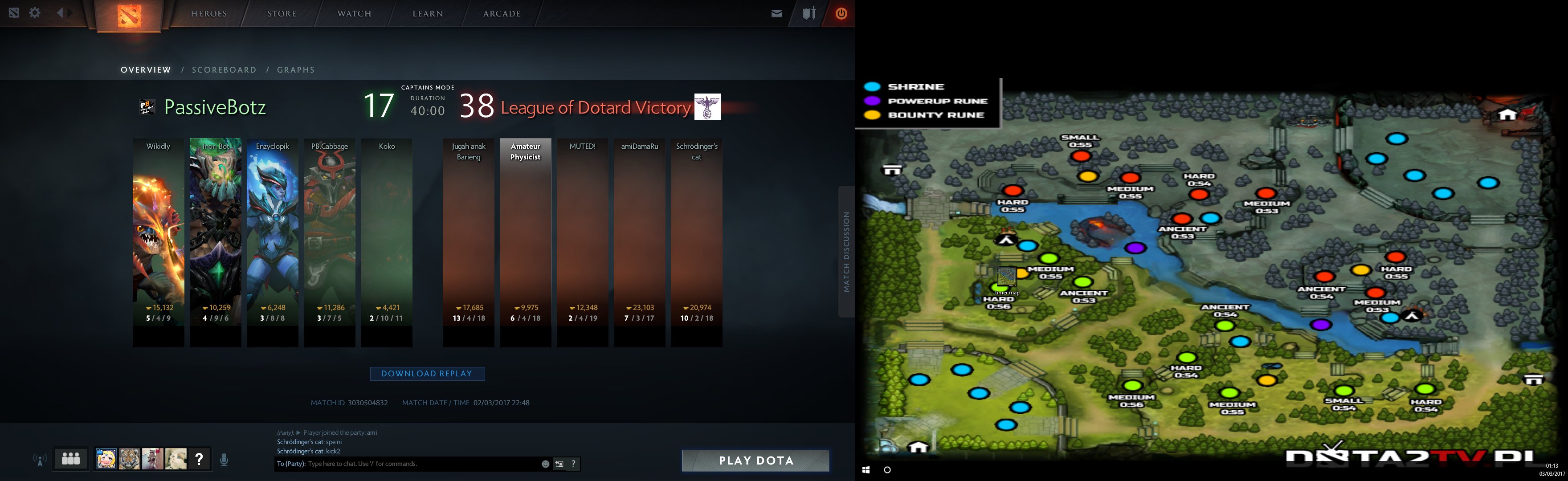 leagueofdotardvspassivebotzresultgame1overview.png