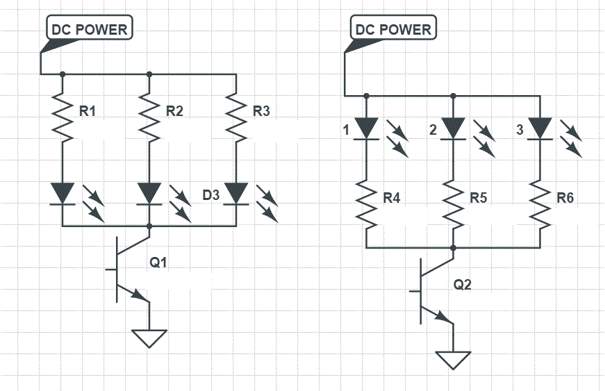 RGB LEDs with NPN