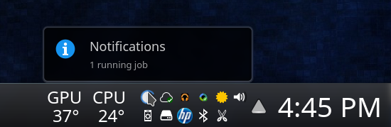 progress notification