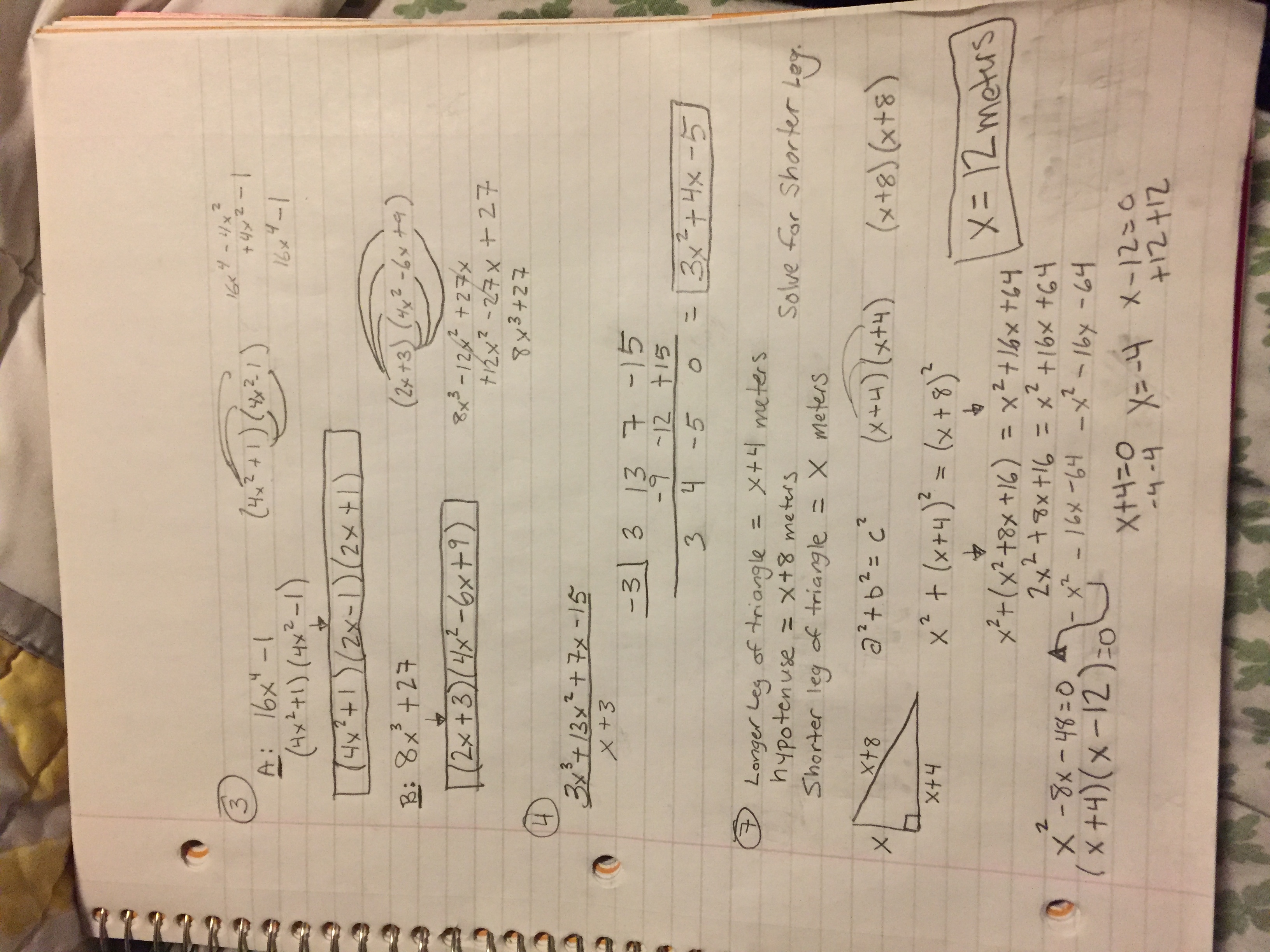 math midterm corrections