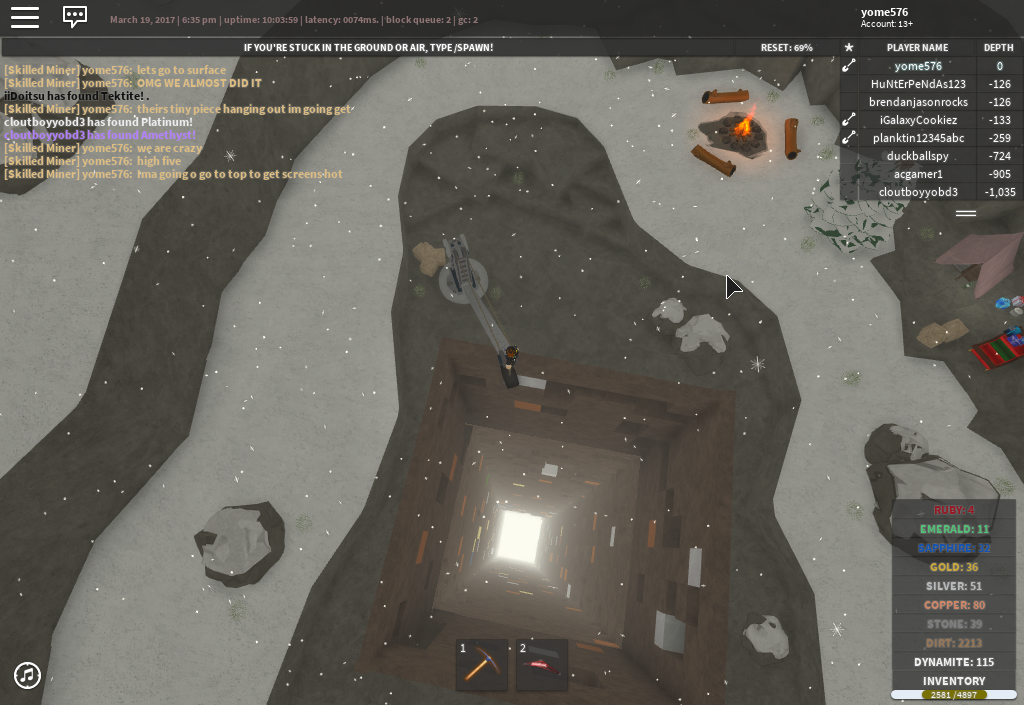 Huge hole