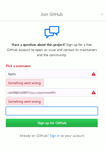 Bad GitHub