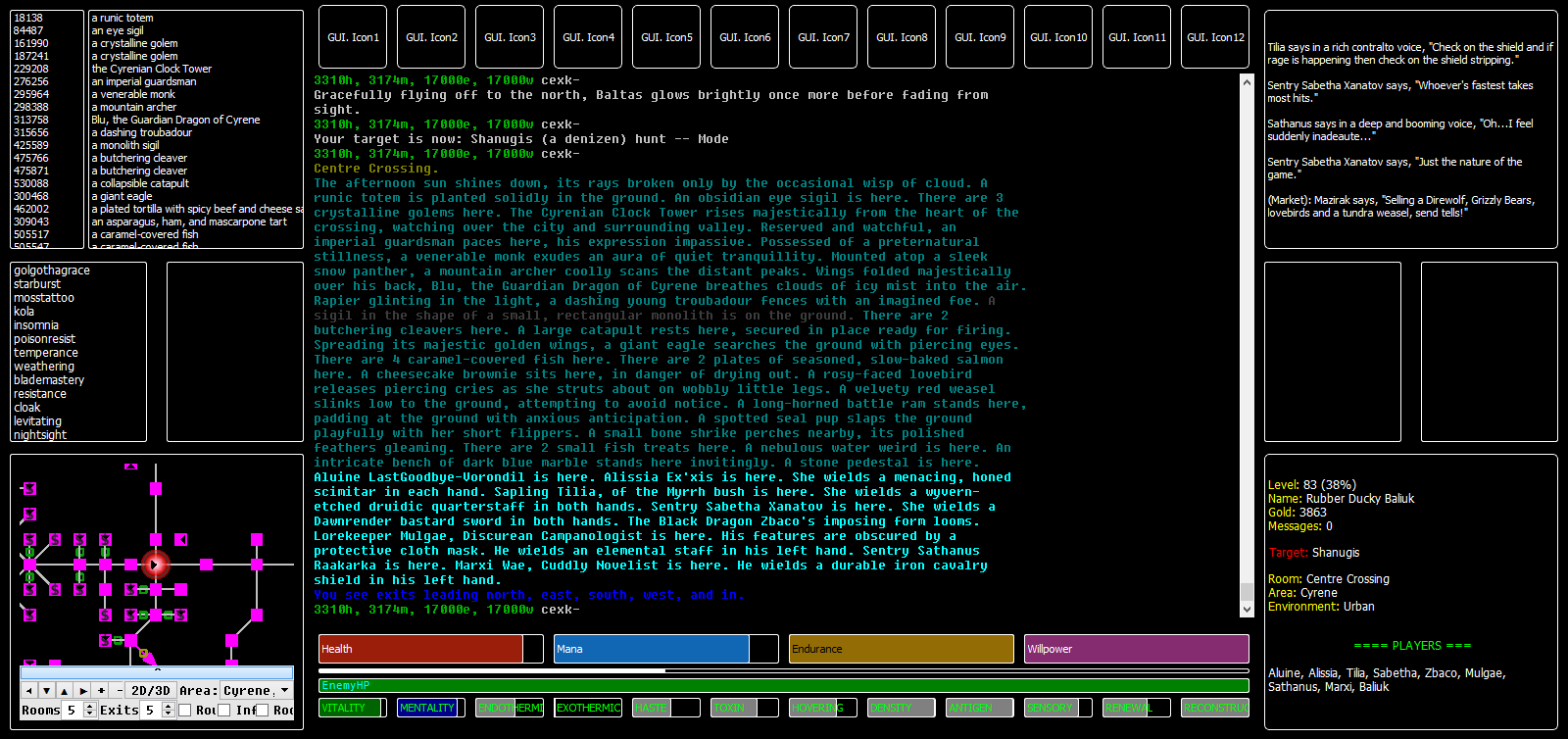 Sample GUI