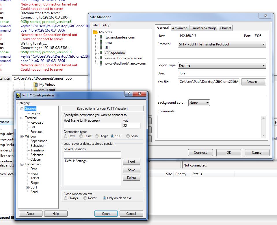Need help Setting up SFTP KEY in FIlezilla with Some FTP client?