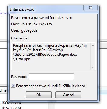 Need help Setting up SFTP KEY in FIlezilla with Some FTP client?