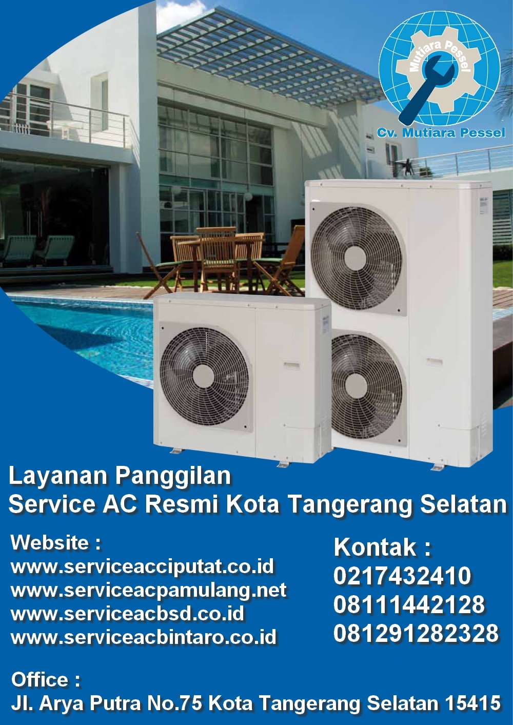 Cv. Mutiara Pessel | Service AC Panggilan Tangerang Kota 08111442128