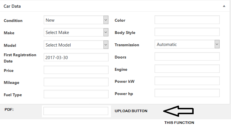 PDF Upload function for WPCM