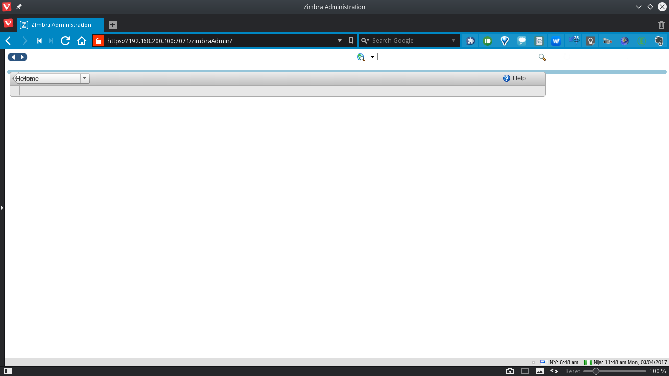 zimbra admin