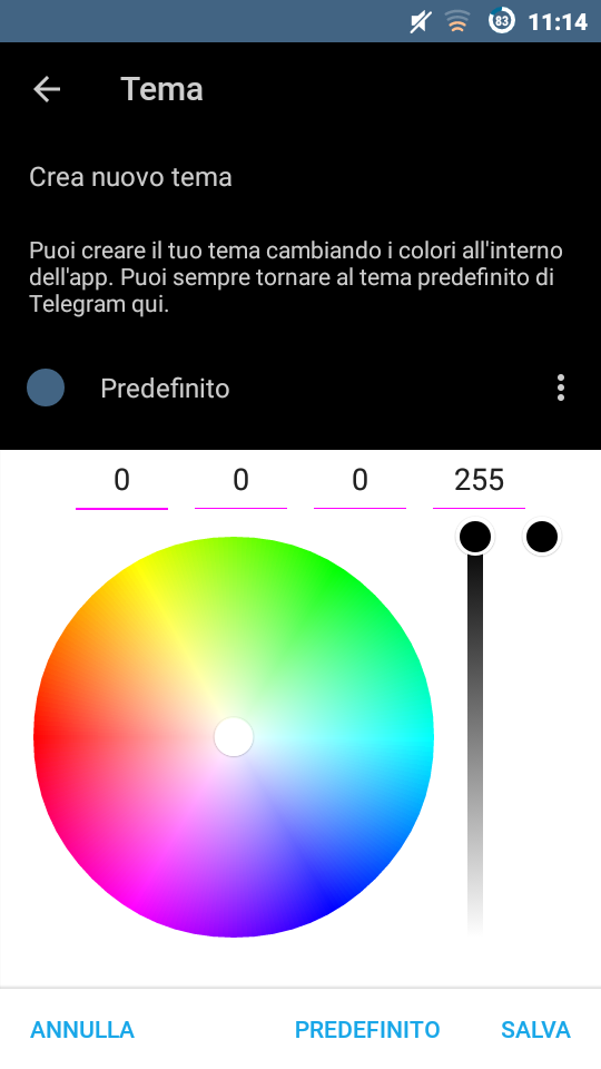 Telegram color picker
