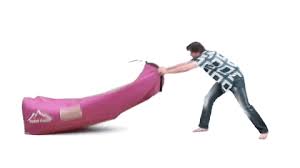 Inflatable outdoor air couch