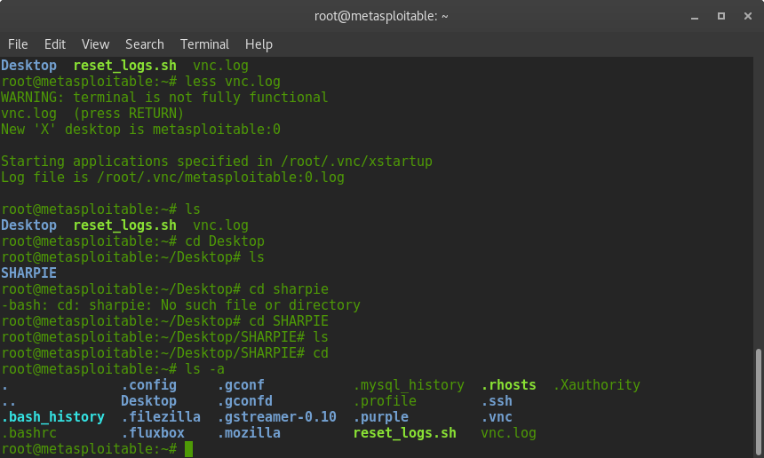 screenshot of rlogin vuln