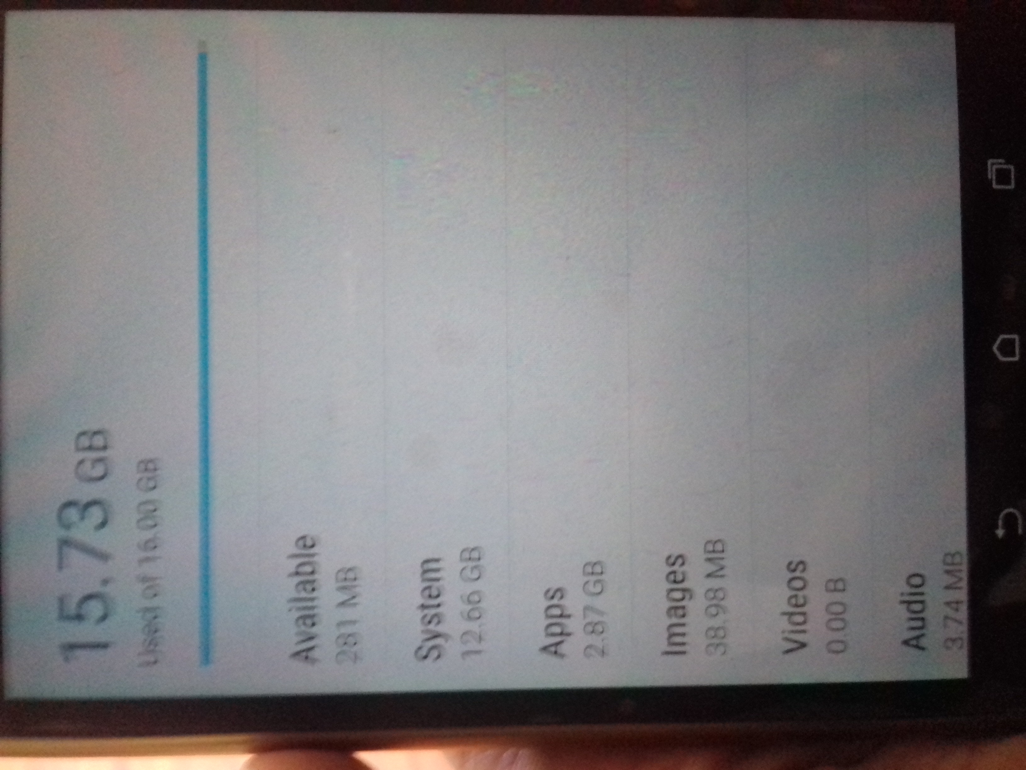 HTC system more than 12GB