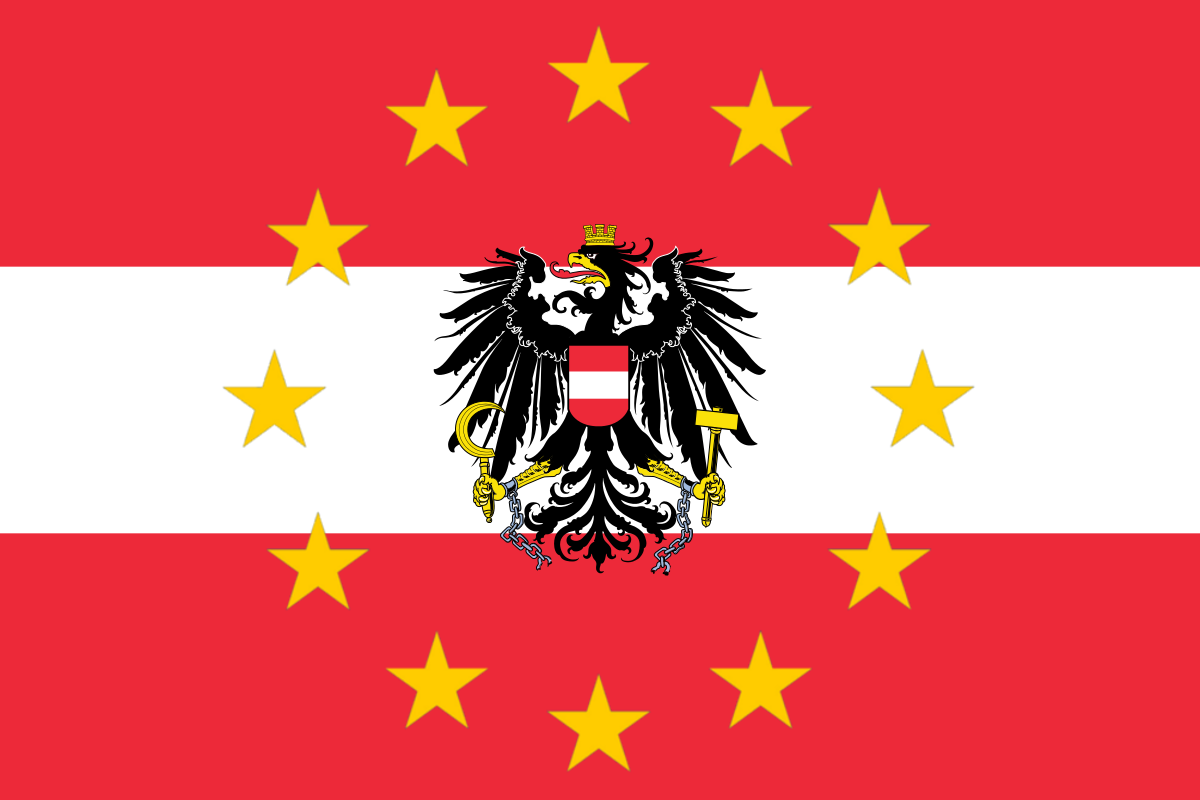 Österreich EU Flagge