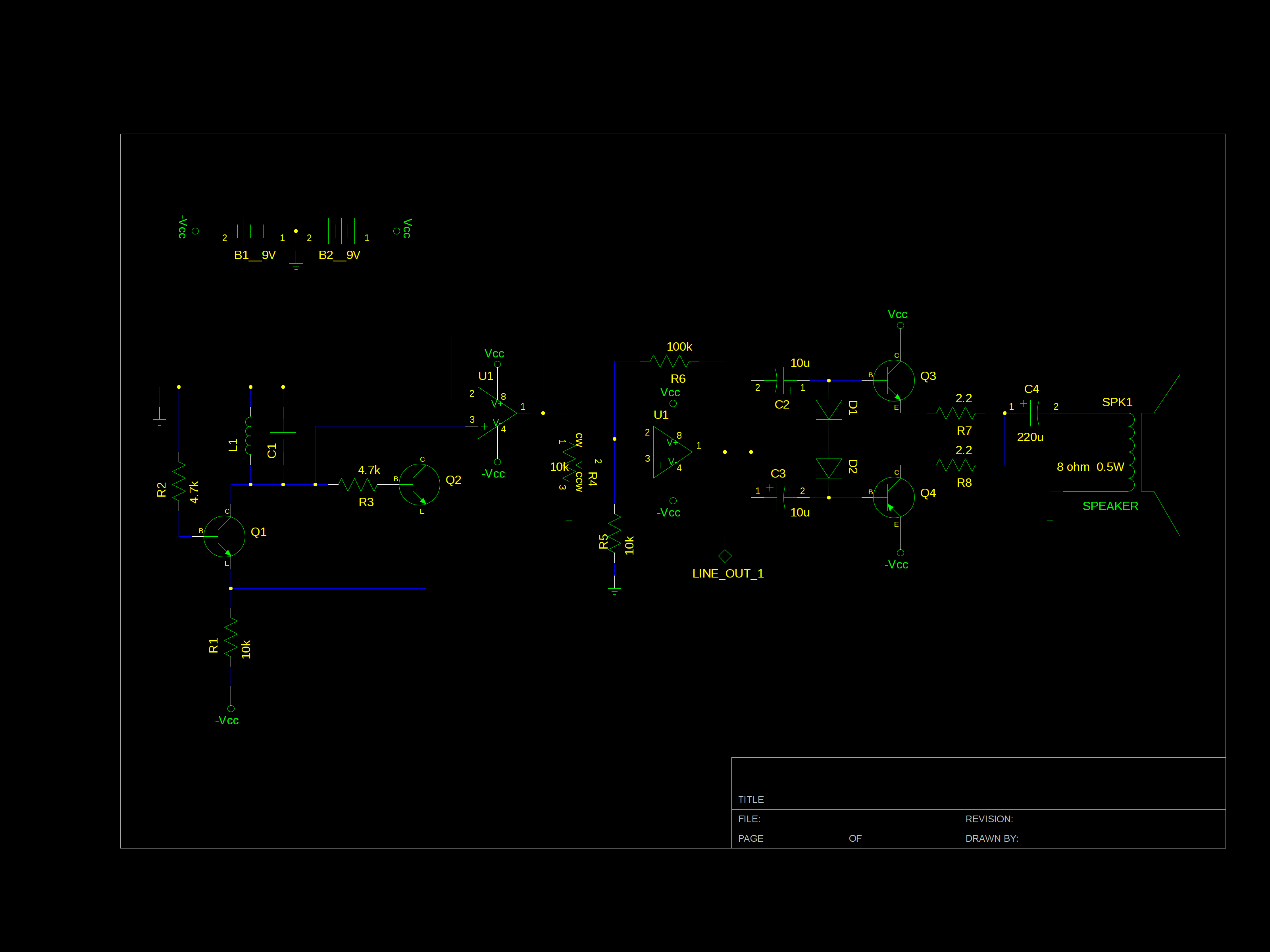 Peltz oscillator with speaker output