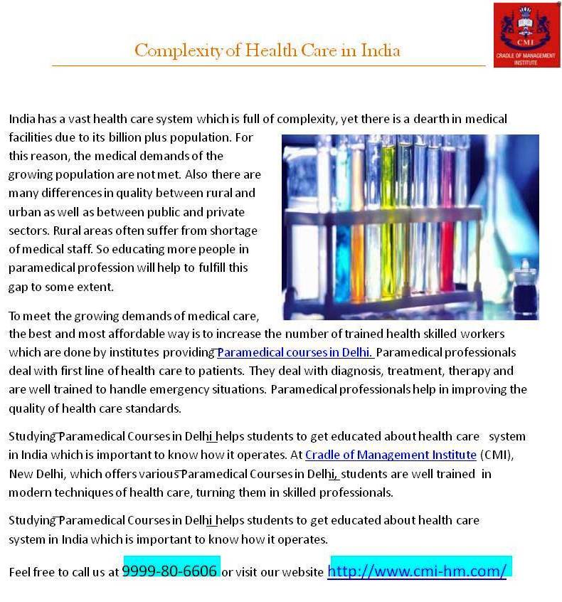 Paramedical Courses in Delhi-CMI