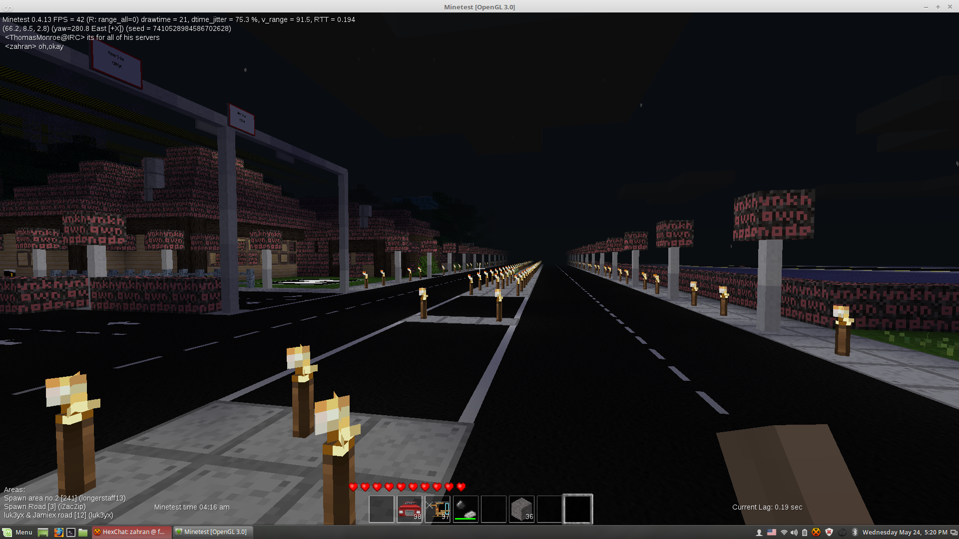 view with missing mods