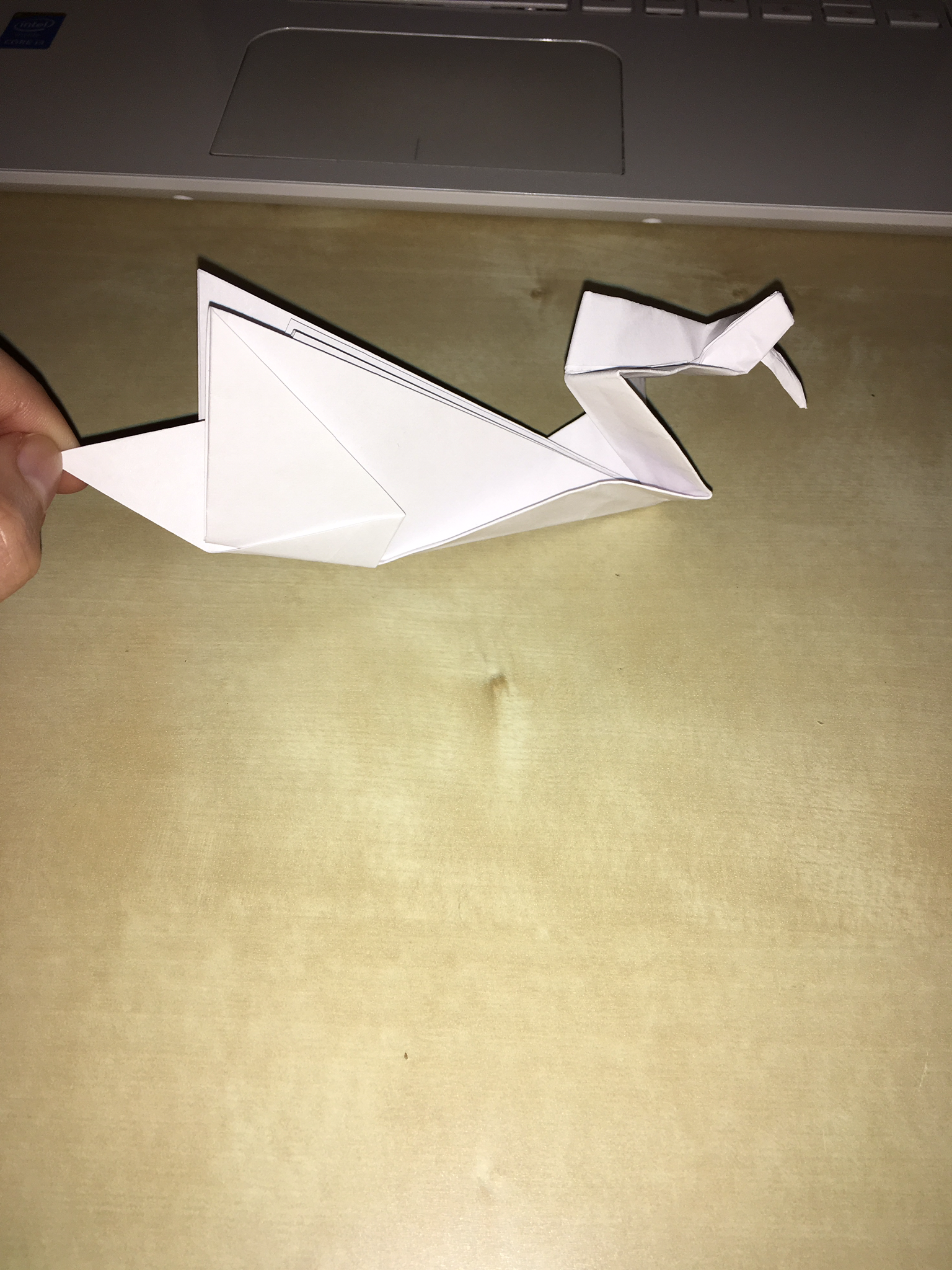 Origami swan