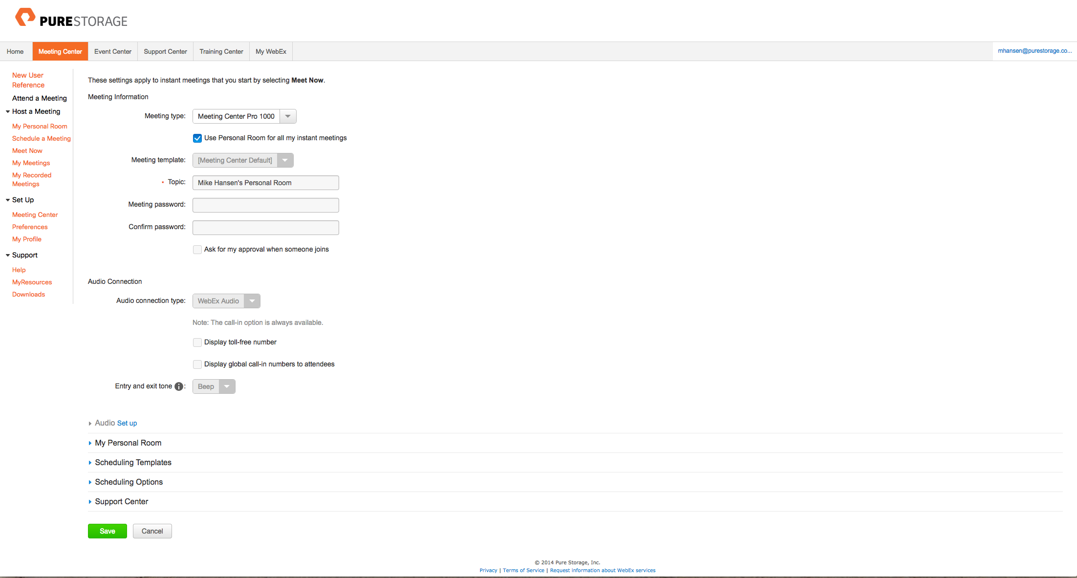 Mike Hansen Audio Options