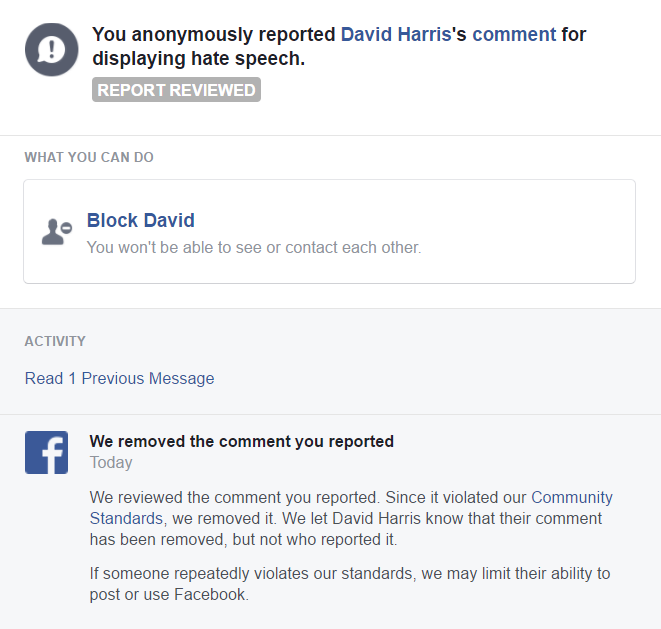 David Harris racist bigot