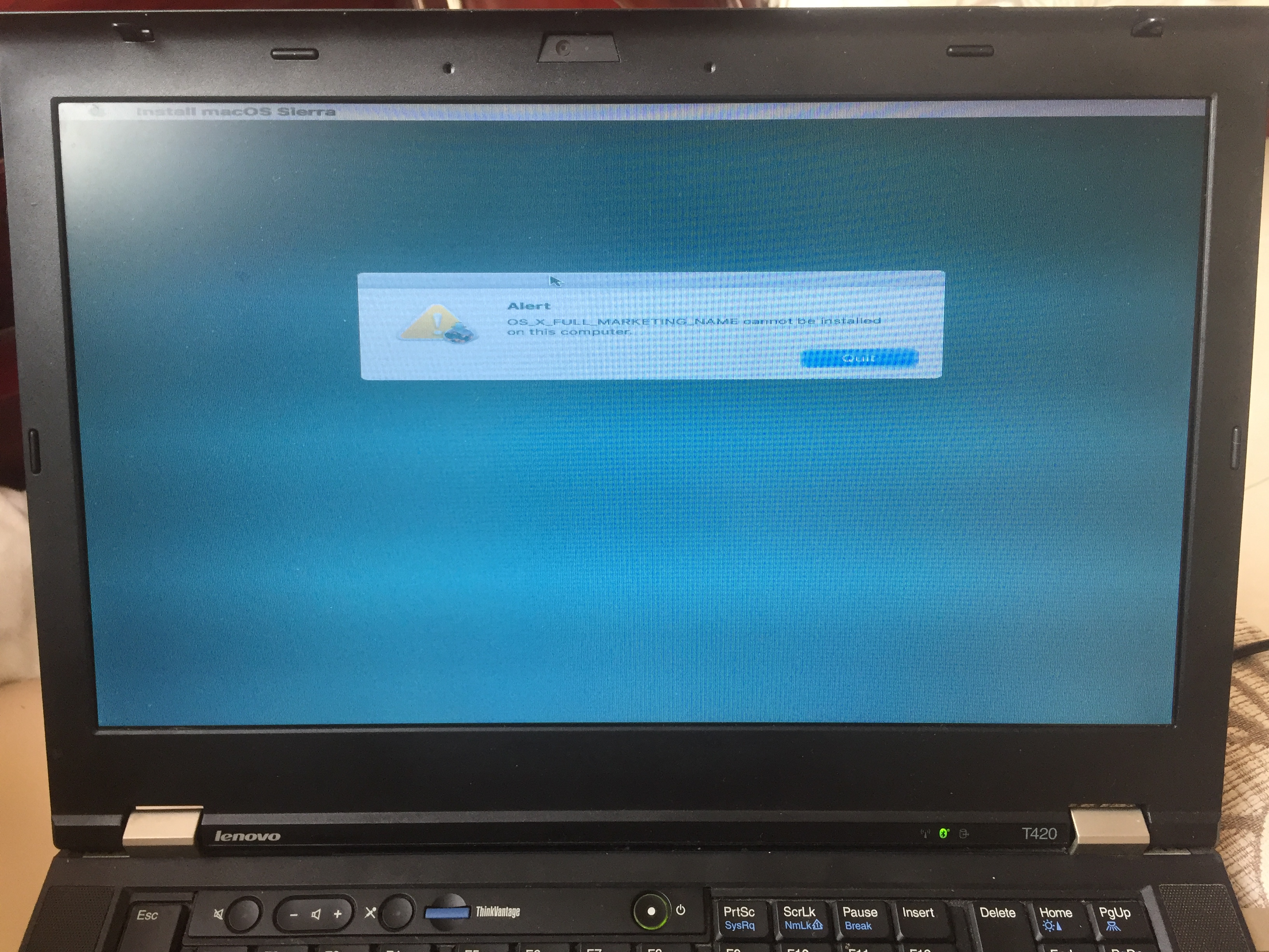 osx alert