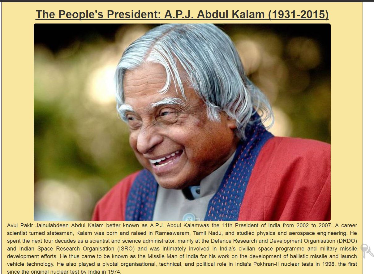 A.P.J Abdul Kalam tribute