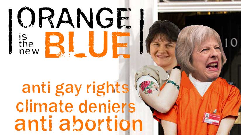 Conservative + DUP - Orange is the new blue