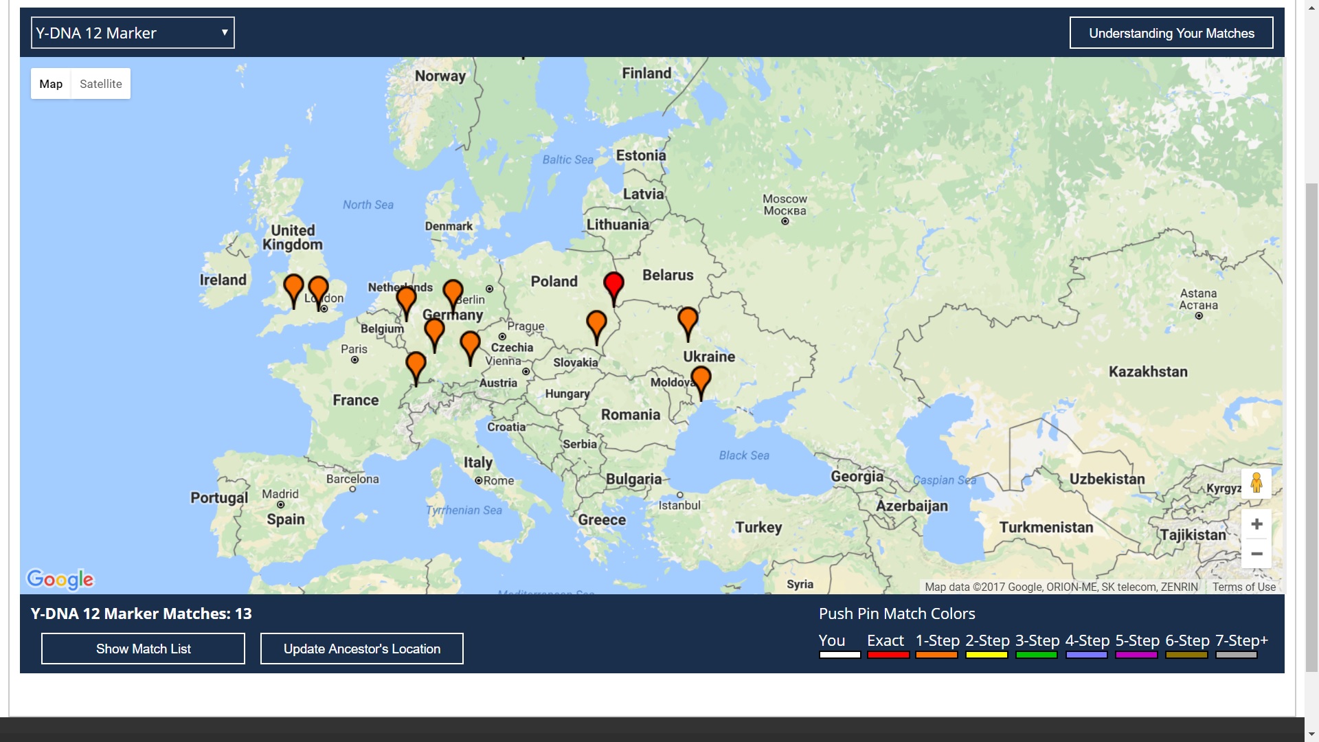 Matches Map