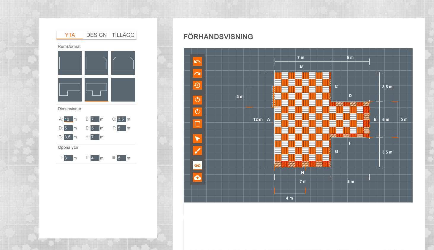 GUI for Planning tool