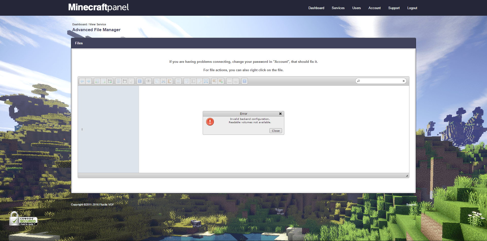 bad config