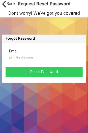 Forgot password